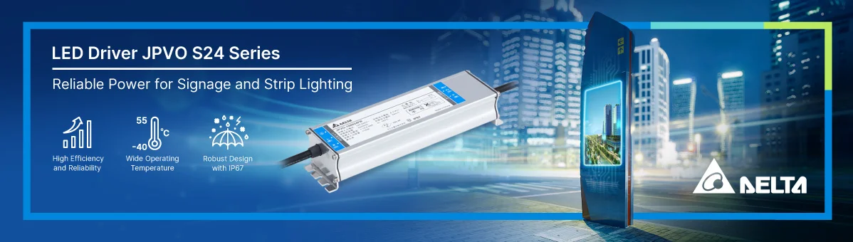 JPVO S24 Series constant voltage LED drivers