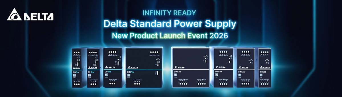 Delta launches new DIN rail industrial power supplies: DIN Pro and DIN Eco Series